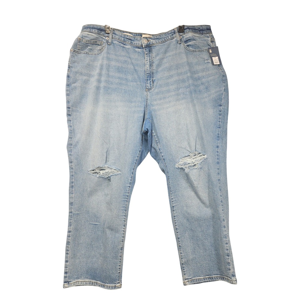 Universal Thread Womens High Rise 90s Slim Distressed Jeans Light Wash 28W/R